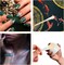 Mop Brush for Acrylic Painting, 7 Pieces Versatile Blending Brush Paint Brushes for Acrylic Painting Goat Hair Paint Brush Set for Acrylic Watercolor Oil Painting Face Body Art